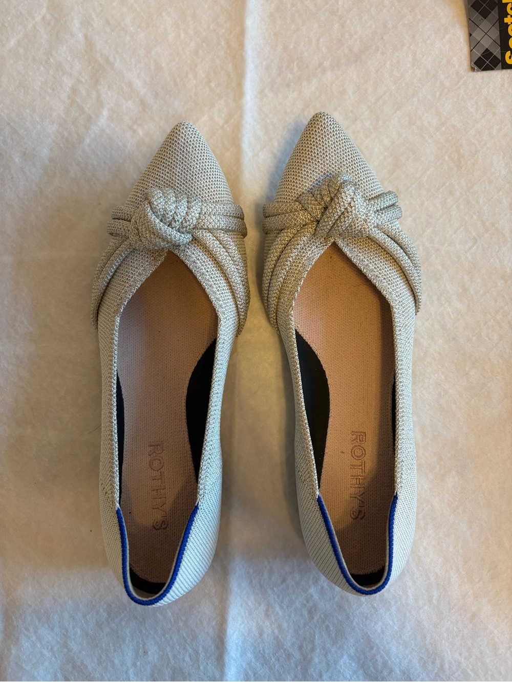 Rothy's The Knot Point II in Diamond Metallic